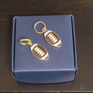 NWOT Football Charms for Upcycling Earring Makers